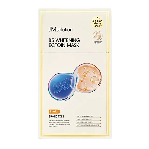 Mặt Nạ Dưỡng Ẩm Và Bảo Vệ Da JM Solution B5 Whitening Ectoin Mask 10 Miếng