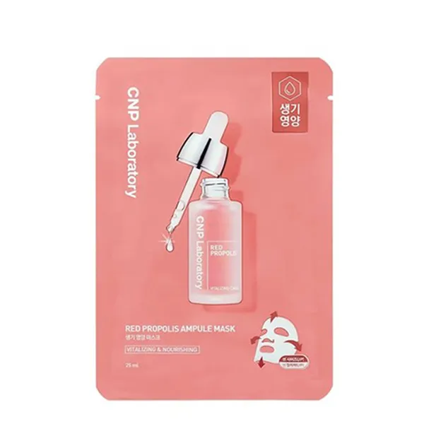 Mặt Nạ Keo Ong Đỏ Phục Hồi Da CNP Laboratory Red Propolis Ampule Mask (1 Hộp x 10 Miếng)