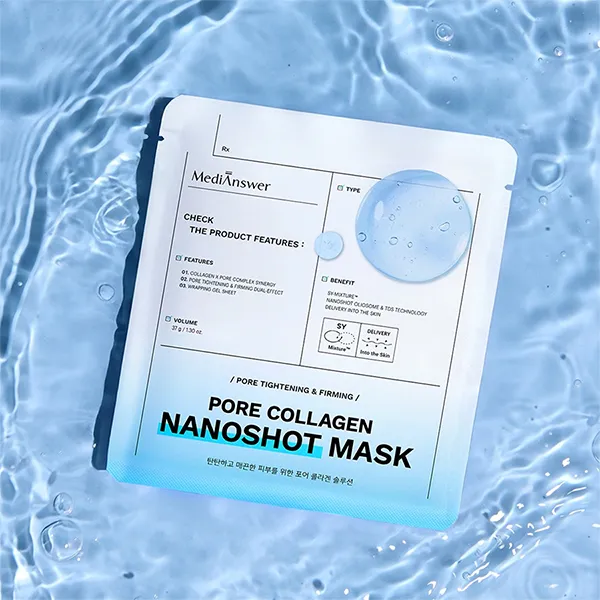 Mặt Nạ Thạch Hỗ Trợ Thu Nhỏ Lỗ Chân Lông Medianswer Pore Collagen Nanoshot Mask 37g