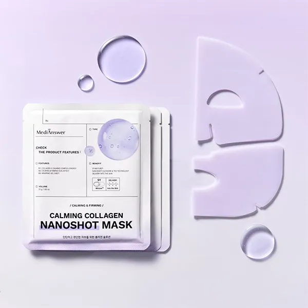 Mặt Nạ Thạch Phục Hồi Và Cấp Ẩm Da Medianswer Calming Collagen Nanoshot Mask 37g