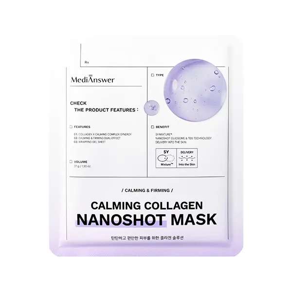 Mặt Nạ Thạch Phục Hồi Và Cấp Ẩm Da Medianswer Calming Collagen Nanoshot Mask 37g