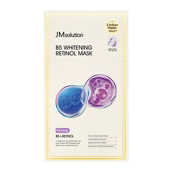 Mặt Nạ Trẻ Hóa Làn Da JM Solution B5 Whitening Retinol Mask 10 Miếng