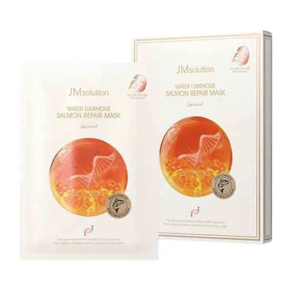 Mặt Nạ Trứng Cá Hồi Hỗ Trợ Phục Hồi Da JM Solution Water Luminous Salmon Repair Mask