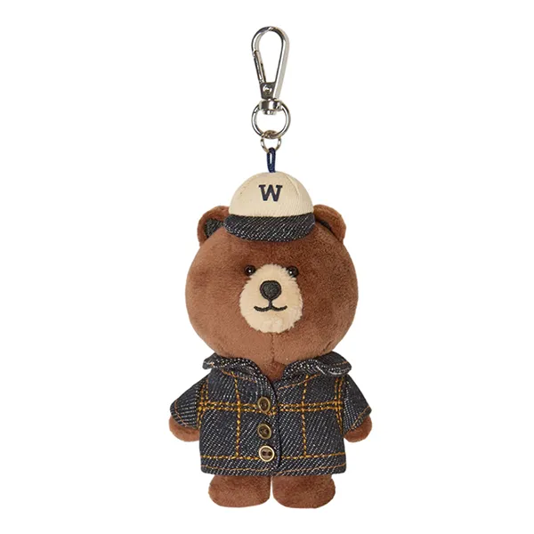 Móc Khóa WHOAU Denim Steve Fluffy WHAWG2221A Màu Xanh Chàm