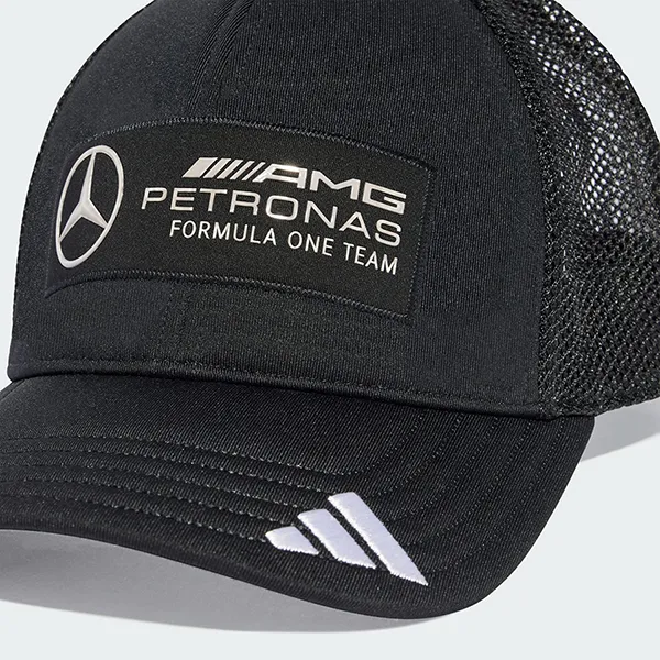 Mũ Adidas Mercedes Amg Petronas Formula One Team Snapback Logo Trucker Cap JX6449 Màu Đen