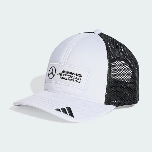 Mũ Adidas Mercedes Amg Petronas Formula One Team Snapback Logo Trucker Cap JX6451 Màu Trắng