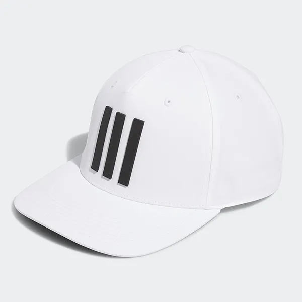 Mũ Adidas Tour 3 Sọc Baseball Cap HT3335 Màu Trắng