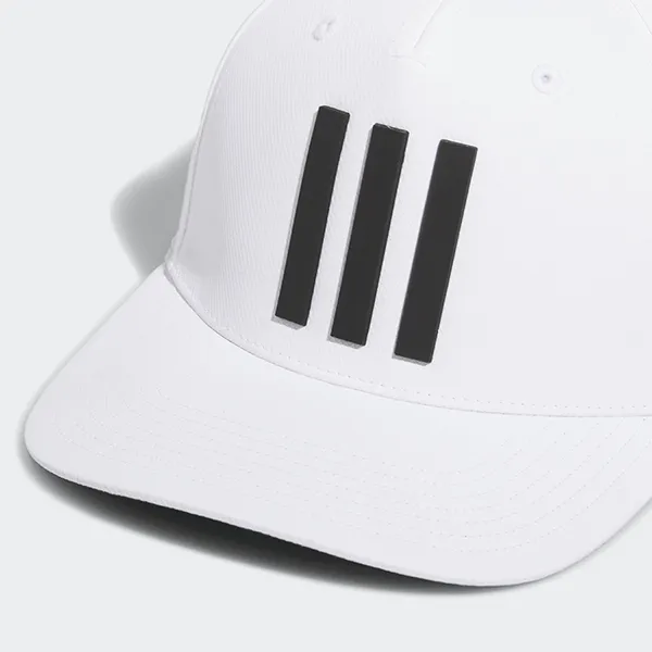 Mũ Adidas Tour 3 Sọc Baseball Cap HT3335 Màu Trắng