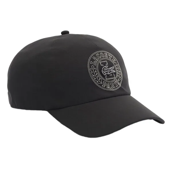 Mũ Lacoste Adjustable Water-Repellent Cap RK9457 031 Màu Đen