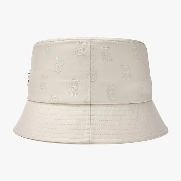 Mũ MLB Classic Monogram Bucket Hat Boston Red Sox 3AHTM014N-43CRD Màu Kem