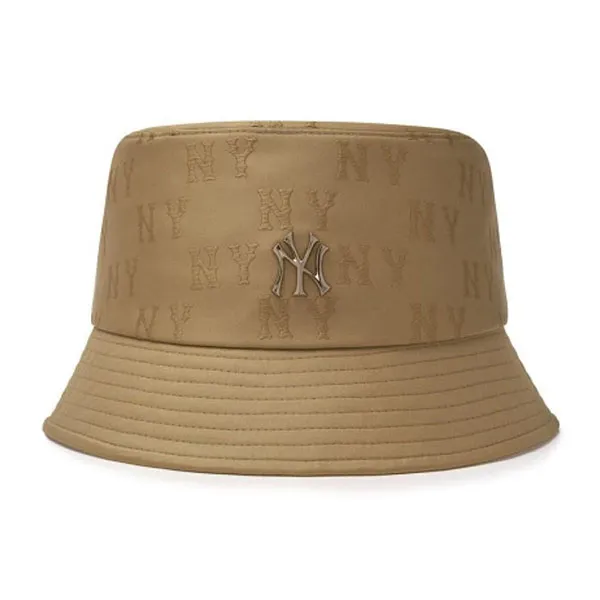 Mũ MLB Classic Monogram Bucket Hat NY 3AHTM014N-50BGS Màu Beige