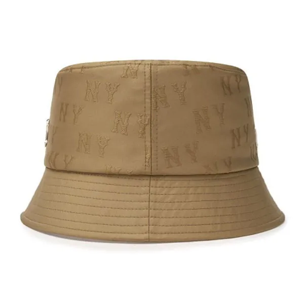 Mũ MLB Classic Monogram Bucket Hat NY 3AHTM014N-50BGS Màu Beige