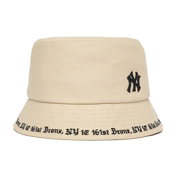 Mũ MLB Gothic Bucket Hat New York Yankees New York Yankees Beige 3AHTHG01N-50BGS Màu Be