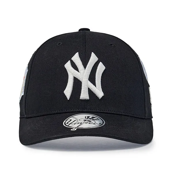 Mũ MLB Signature All-Over Patch Structure Ball Cap New York Yankees 3ACPB316N-50BKS Màu Đen
