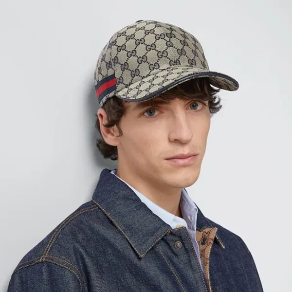 Mũ Nam Gucci Vân Mono 6968454HAQQ4068 Màu Nâu Nhạt Size XS