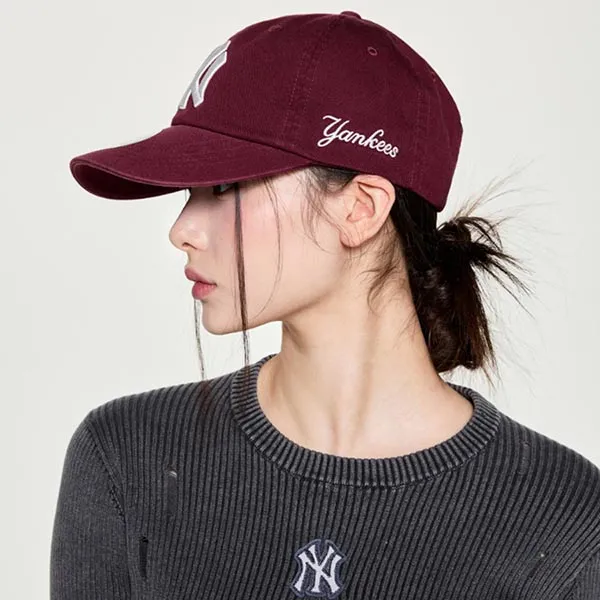 Mũ Unisex MLB NY Signature Unstructured New York Yankee Wine 3ACPB245N-50WIS Màu Đỏ