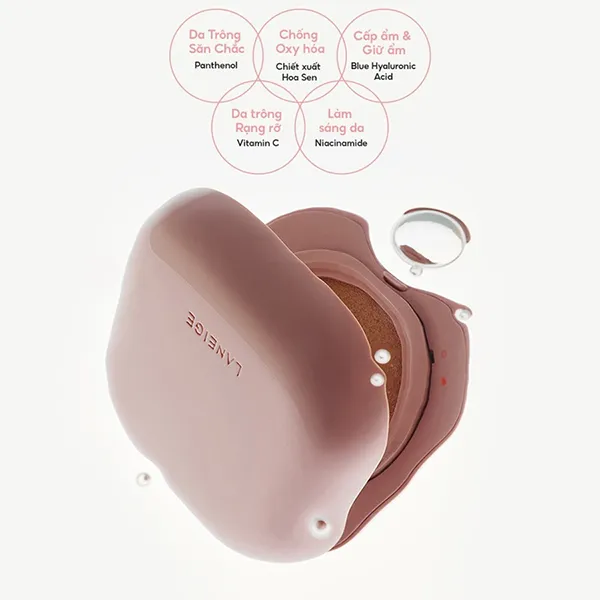 Phấn Nước Che Phủ Mịn Lì Laneige Neo Cushion Glow Tone 21N-Beige, 15g