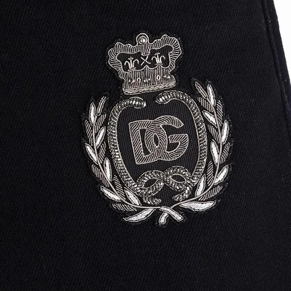 Quần Jean Nam Dolce & Gabbana D&G Black Denim With Logo Embroidered I4588Z G8NF2 S9001 Màu Đen Size 46