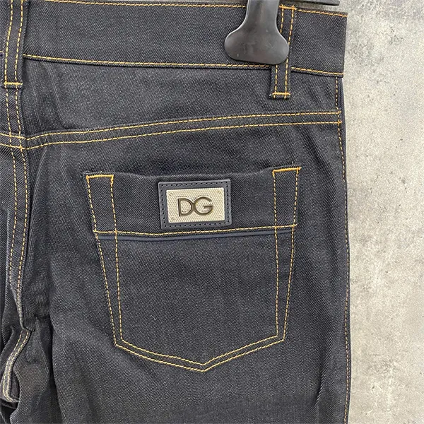 Quần Jean Nam Dolce & Gabbana D&G Embroidered Crown Stretch GYW0CZ G8Z52 S9001 Màu Xanh Jean Size 48