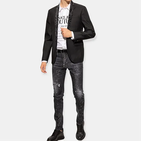 Quần Jean Nam Dsquared2 Straight Leg Jeans Cool Guy S74LB1184S30357900 Màu Đen Size 46