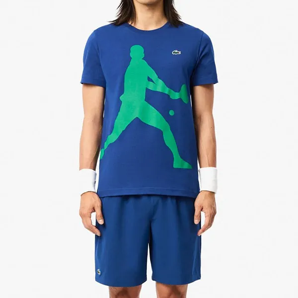 Quần Short Nam Lacoste Tennis X Novak Djokovic GH7413 - HBM Màu Xanh Đậm Size 4