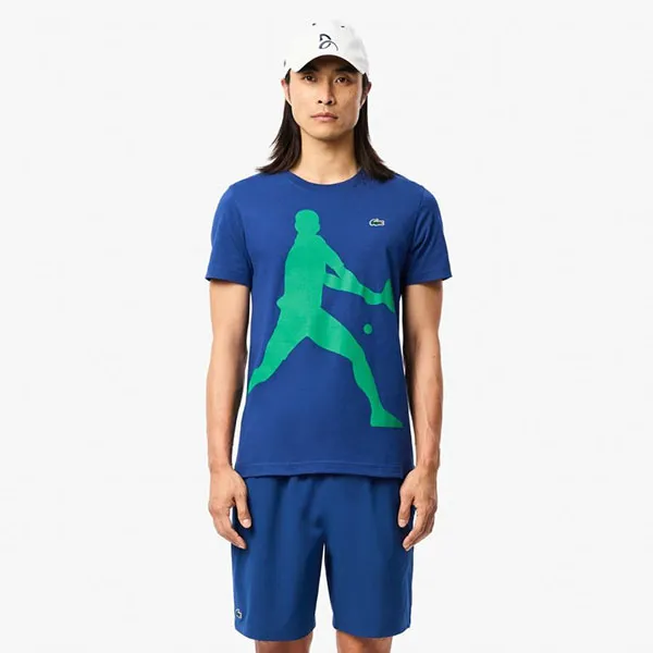 Quần Short Nam Lacoste Tennis X Novak Djokovic GH7413 - HBM Màu Xanh Đậm Size 4