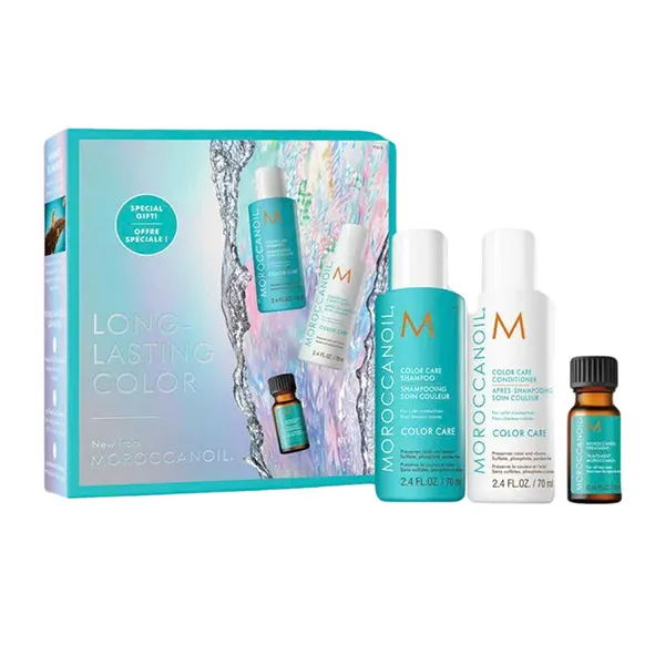 Set Dầu Gội Và Xả Chăm Sóc Tóc Nhuộm Moroccanoil Long Lasting Color 3 Món