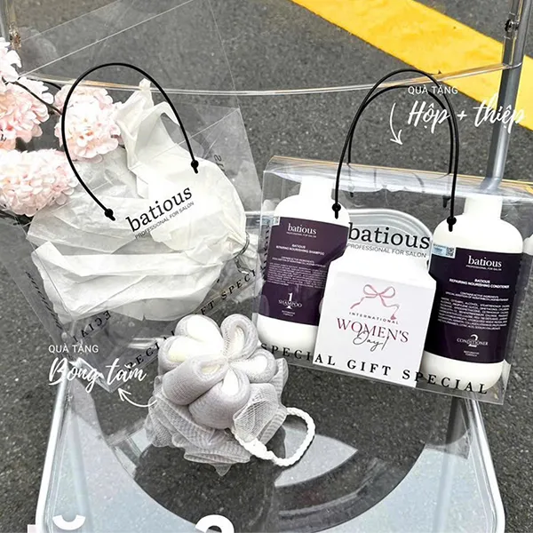 Set Dầu Gội Và Xả Phục Hồi Tóc Hư Tổn, Tái Tạo Nang Tóc Batious Reparing Noursing (500ml x 2)