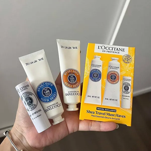 Set Kem Dưỡng Da Mềm Mại L'Occitane En Provence Shea Butter Travel Must Haves 3 Món