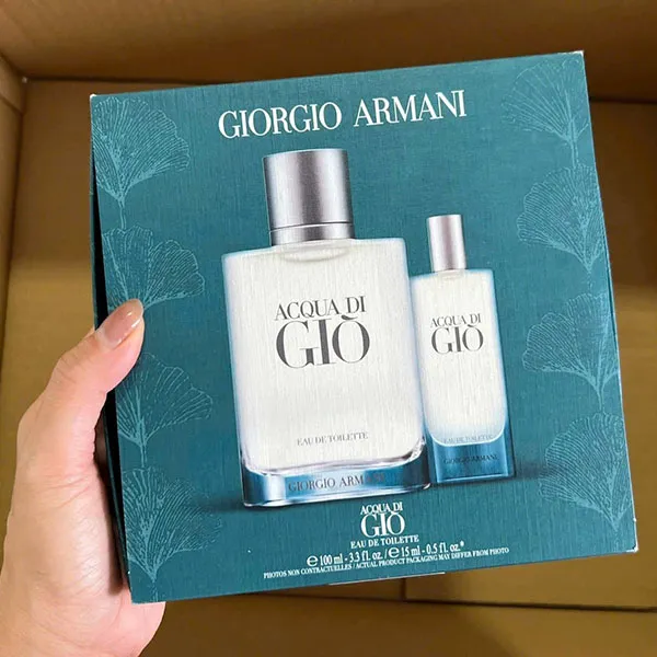 Set Nước Hoa Nam Giorgio Armani Acqua Di Giò Eau De Toilette (EDT) 100ml + 15ml