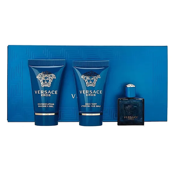 Set Nước Hoa Nam Versace Eros Perfume For Men 3 Piece Mini Gift Set 3 Món