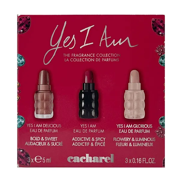 Set Nước Hoa Nữ Cacharel Yes I Am Perfume 3 Món (3 x 5ml)