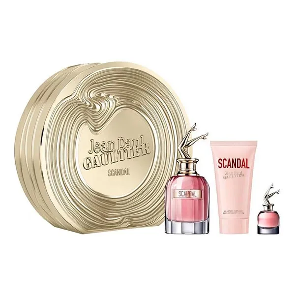 Set Nước Hoa Nữ Jean Paul Gaultier Scandal EDP Spray + Perfumed Body Lotion 3 Món