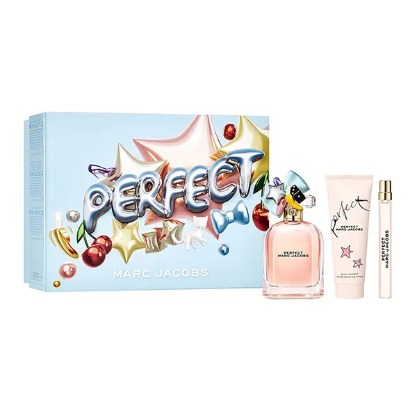 Set Nước Hoa Nữ Marc Jacobs Perfect (EDP 100ml + EDP 10ml + Lotion 75ml)