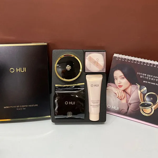 Set Phấn Nước Ohui Ultimate Cover Cushion Satin Finish 4 Món