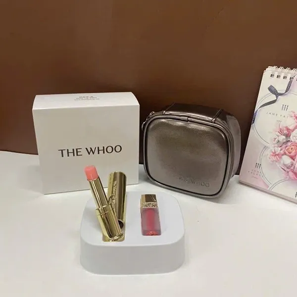 Set Son Môi Whoo Gongjinhyang Glow Lip Balm Special Pink 3 Món