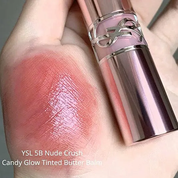 Set Son + Nước Hoa Yves Saint Laurent YSL (Loveshine Candy Glow 5B Nude Crush Hồng Đất + Libre EDP 7.5ml)