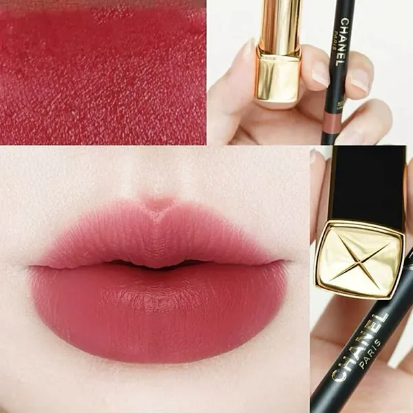 Son Chanel Rouge Allure Velvet Le Rouge Velours Lumineux 58 Rouge Vie Màu Đỏ Mận