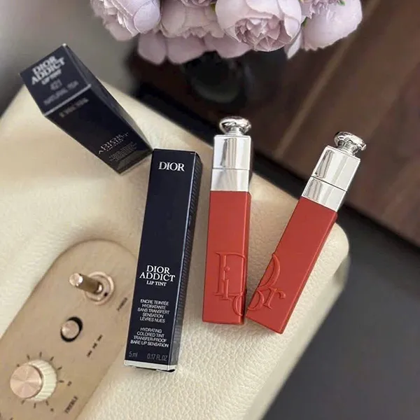 Son Dior Addict Tattoo Lip Tint 421 Natural Tea Màu Cam Đất 5ml