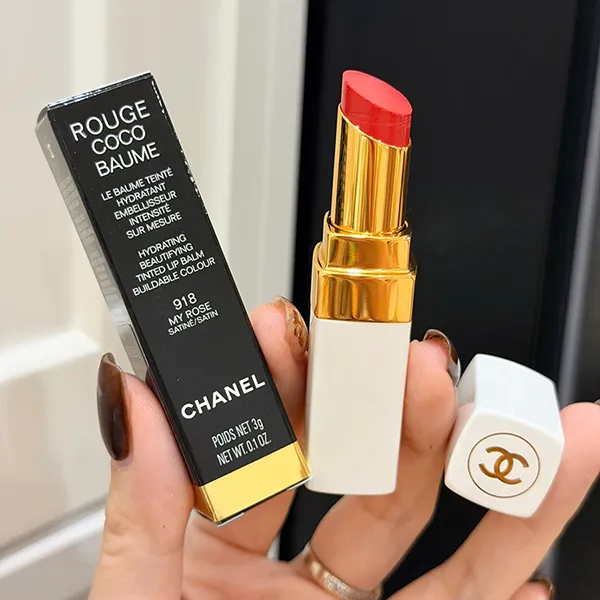 Son Dưỡng Chanel Rouge Coco Baume Lip 918 My Rose Lipstick Màu Hồng Đào
