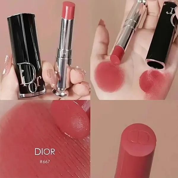 Son Dưỡng Dior Addict Hydrating Shine Lipstick 667 Diormania Màu Hồng Gỗ