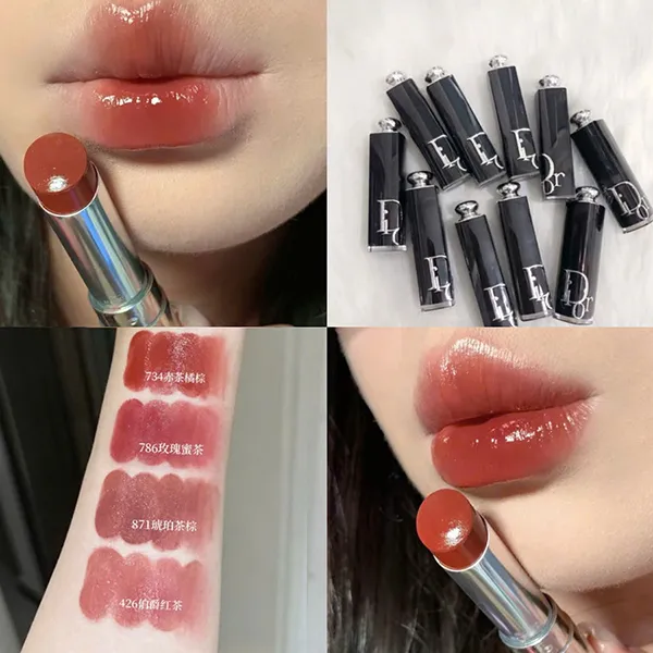 Son Dưỡng Dior Addict Hydrating Shine Lipstick 734 D-Club Màu Đỏ San Hô