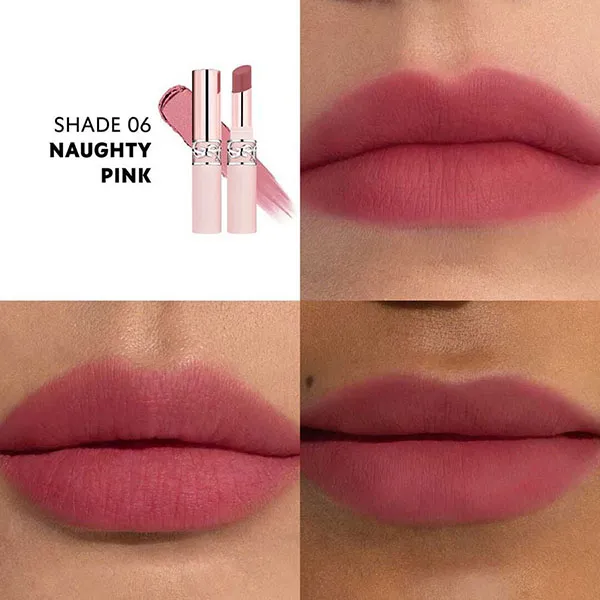 Son Dưỡng Yves Saint Laurent YSL Lovenude Lip Blusher 06 Naughty Pink Màu Hồng Lạnh