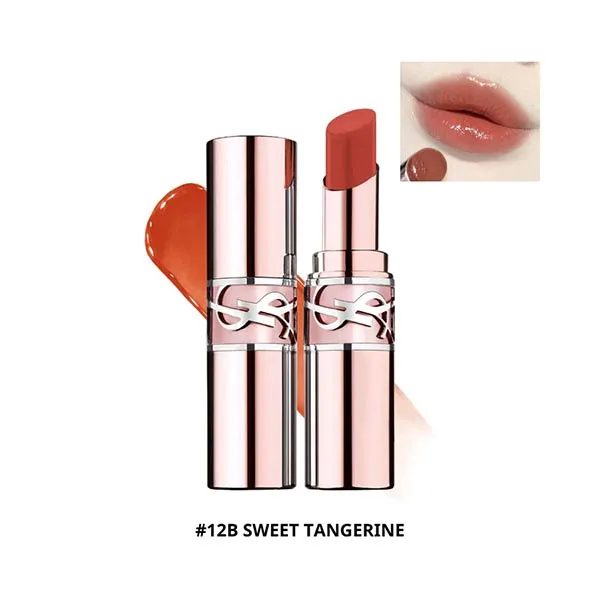 Son Dưỡng Yves Saint Laurent YSL Loveshine Candy Glow 12B Sweet Tangerine Màu Cam San Hô
