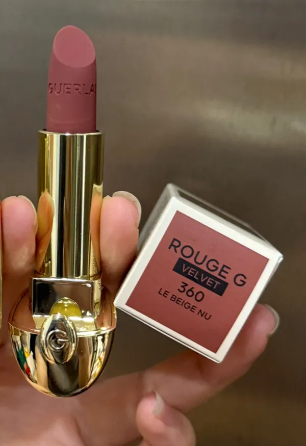 Son Guerlain Rouge G Lip Velvet 360 Le Beige Nu Màu Hồng Cam Đất