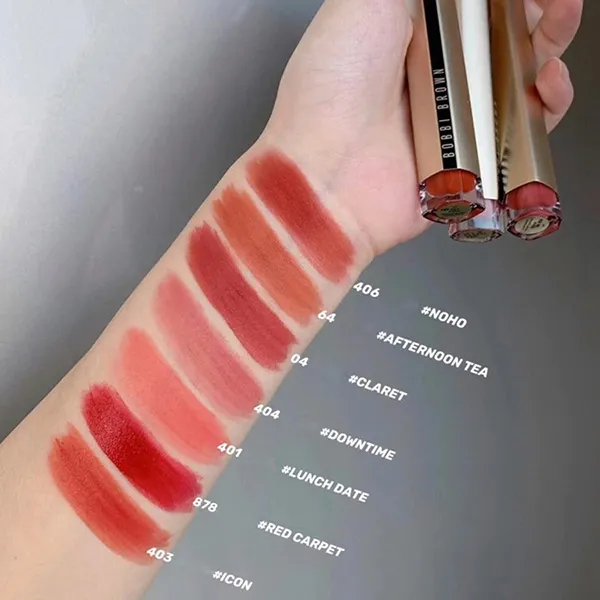 Son Kem Bobbi Brown Luxe Matte Liquid Lipstick Màu 404 Downtime Hồng Đào Đất