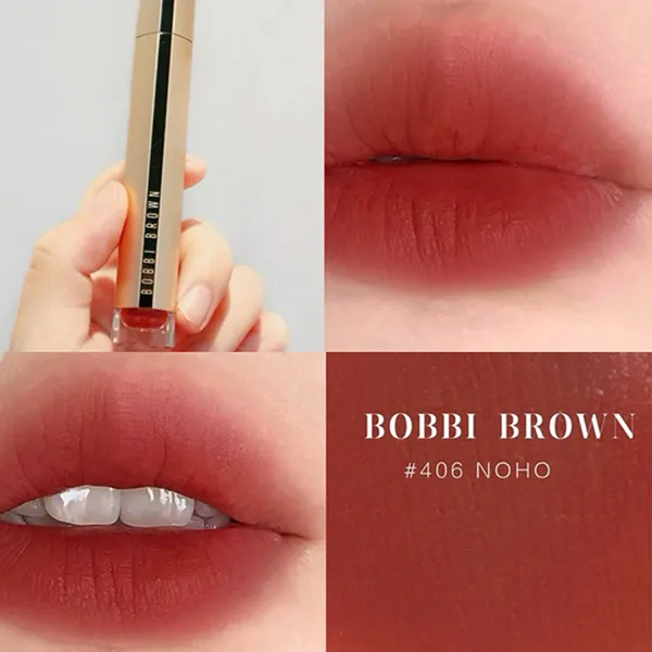 Son Kem Bobbi Brown Luxe Matte Liquid Lipstick Màu Màu 406 Noho Đỏ Gạch