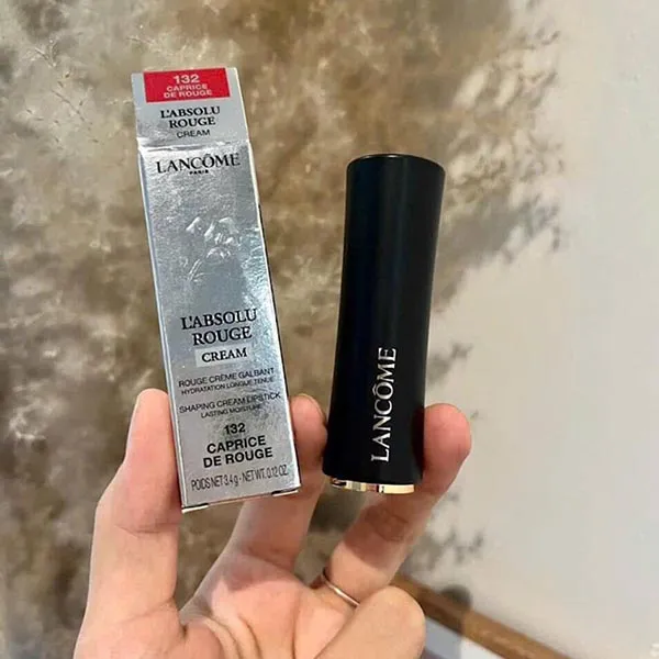 Son Lancôme 132 Caprice Màu Đỏ Tươi