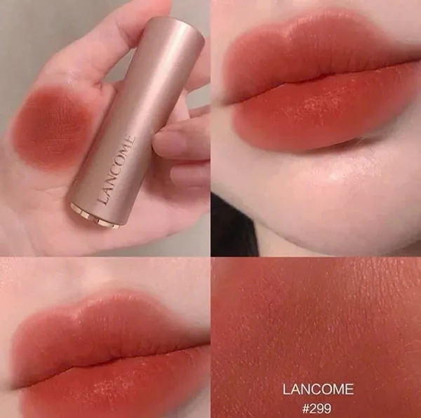 Son Lancôme L'absolu Rouge Intimatte 299 French Cashmere Màu Đỏ Cam Gạch
