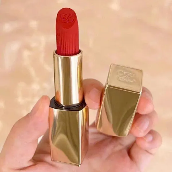 Son Lì Estée Lauder Pure Color Matte Lipstick N° 699 Thrill Me Màu Đỏ Cam